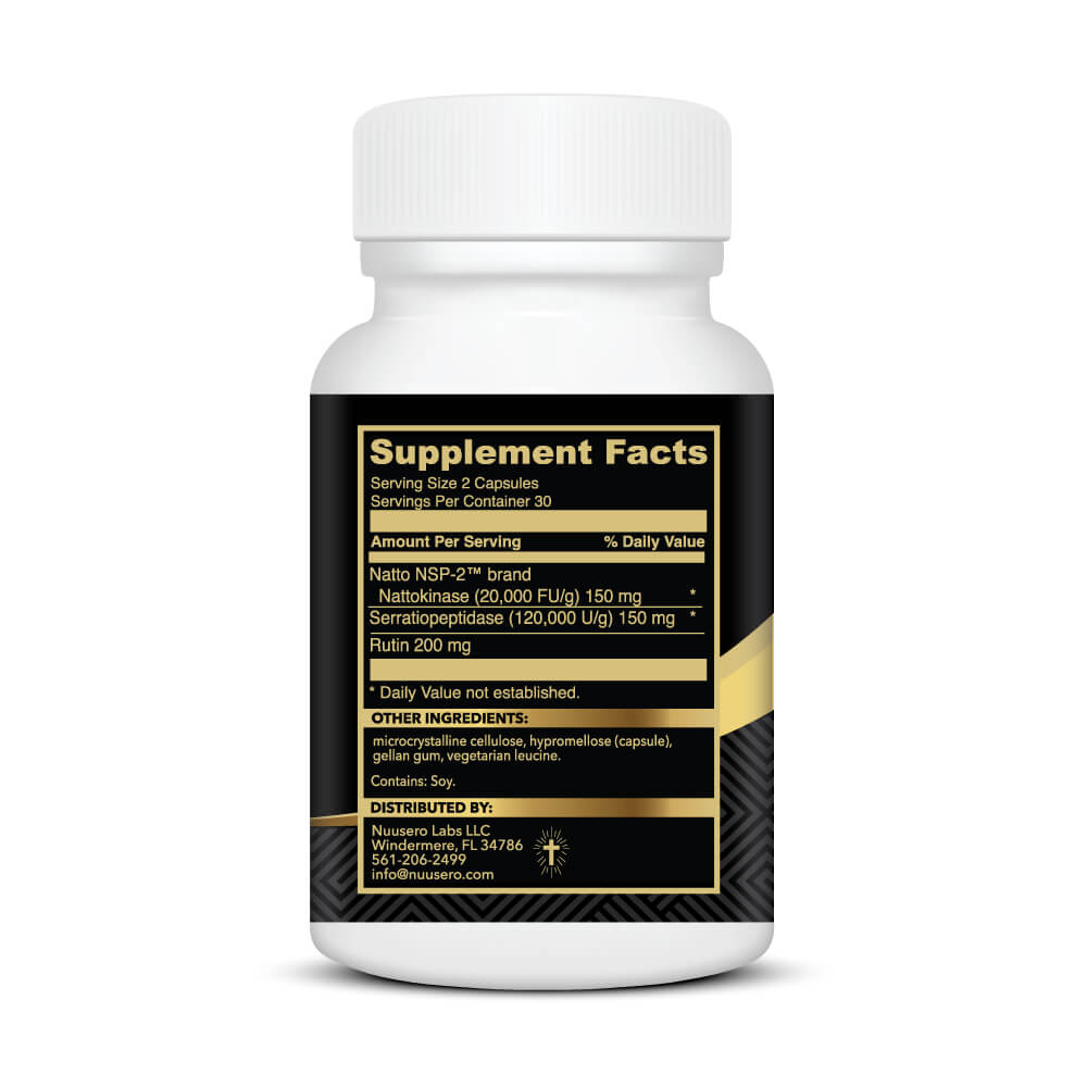 Nattokinase plus supplement facts