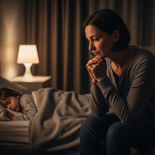 mom watching her child sleep
