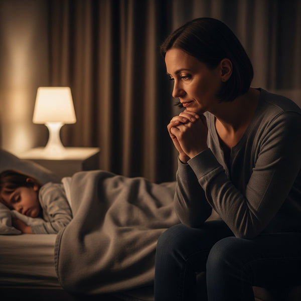 mom watching her child sleep