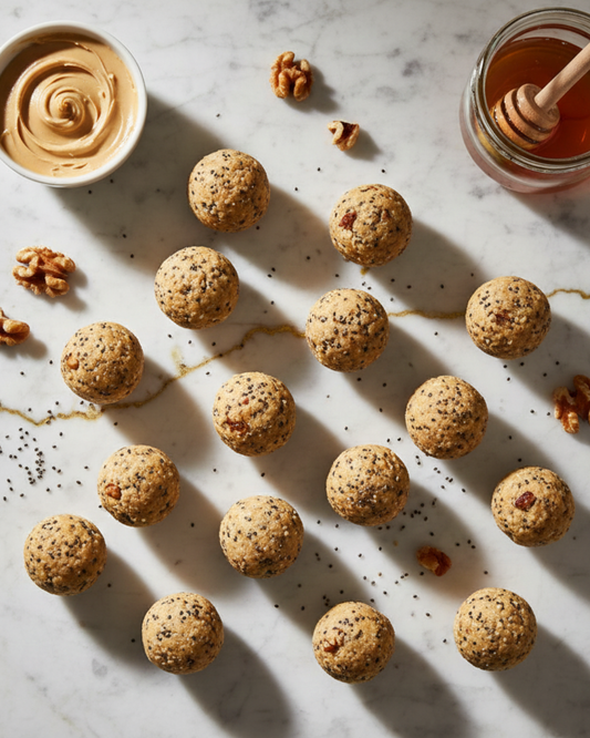 The "Internal Glow" Protein Bites | Skin-Food Recipes