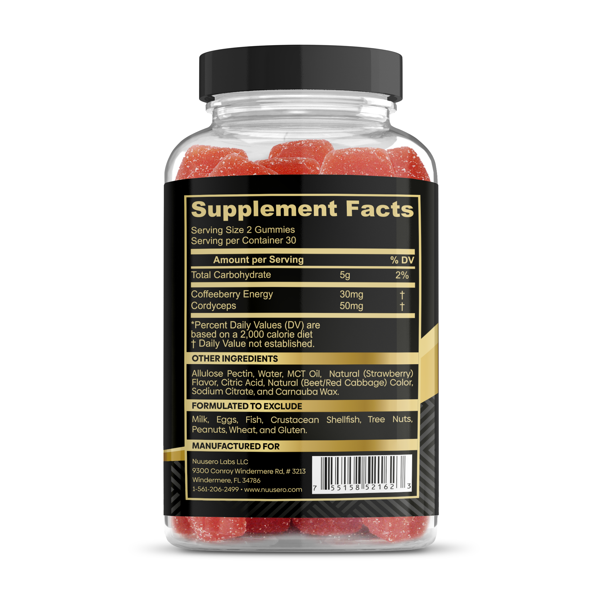 Focus Fuel Supplement Facts