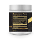 Supplement facts label for Mighty Magnesium showing 420mg Magnesium Citrate, Vitamin B2, Potassium, and Calcium.