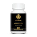 Mood Magic 5-HTP and Vitamin B6 supplement bottle for serotonin and mood support.