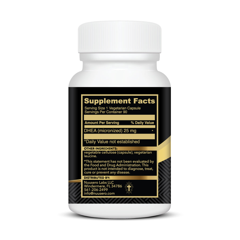Inner Spark Supplement Facts 25 mg micronized DHEA