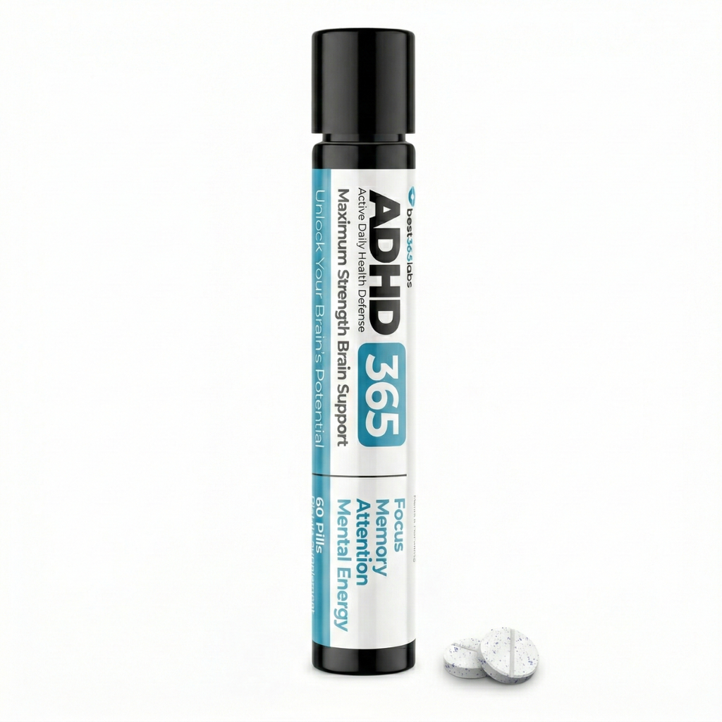 Bottle of Methylene Blue with Caffeine & L-Theanine for mental clarity.