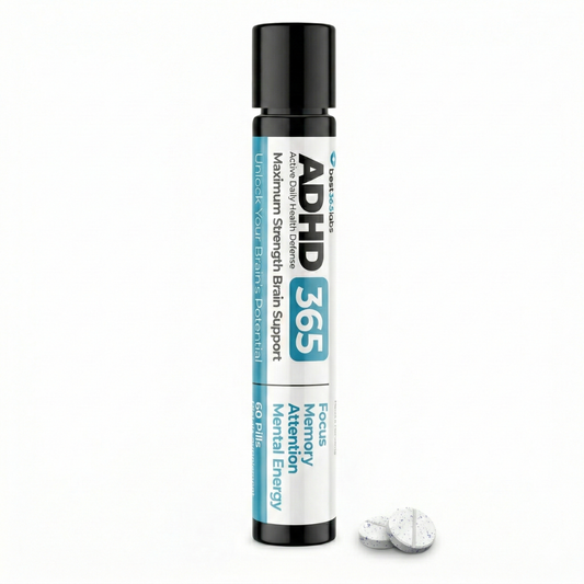 Bottle of Methylene Blue with Caffeine & L-Theanine for mental clarity.