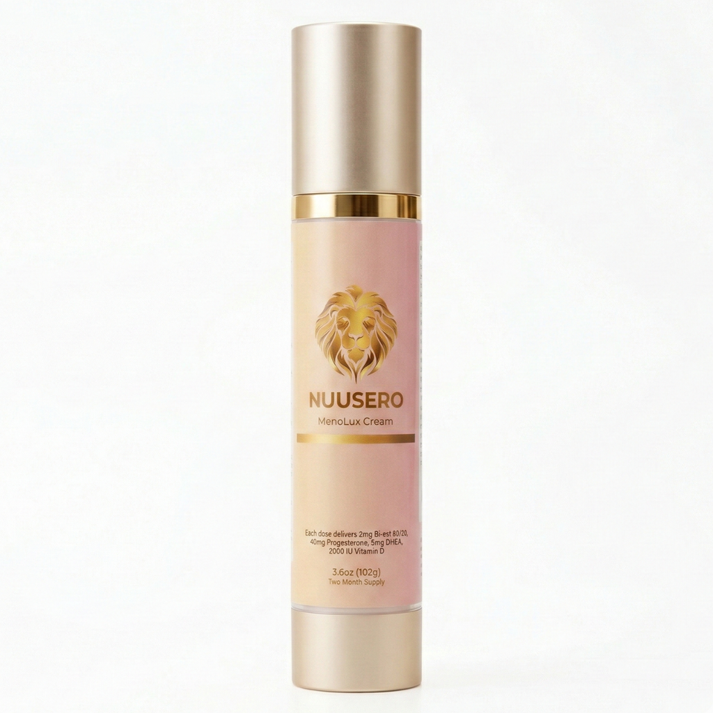 Bottle of Cream for Menopause, Menolux by Nuusero
