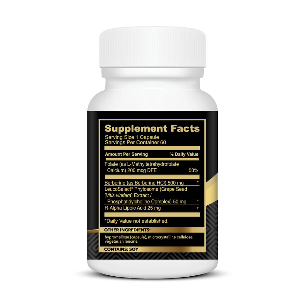 Metabolic Trifecta™ Ingredients: 100% Root Berberine and R-ALA Protocol