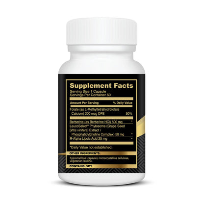 Metabolic Trifecta™ Ingredients: 100% Root Berberine and R-ALA Protocol