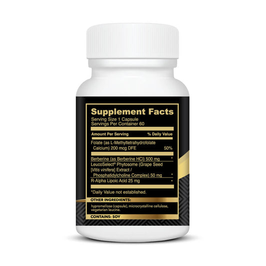Metabolic Trifecta™ Ingredients: 100% Root Berberine and R-ALA Protocol