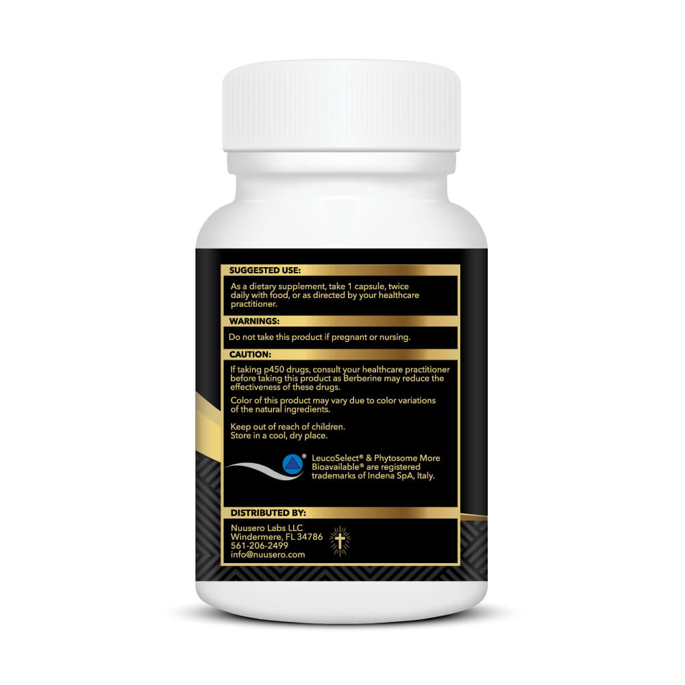 Small-Batch Clinical Grade Berberine - 3rd Party Lab Verified Purity