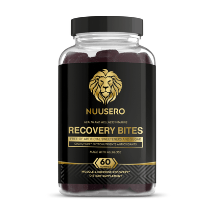 Nuusero Recovery Bites 480mg CherryPURE Tart Cherry Sugar-Free Gummies for Muscle Recovery and Sleep