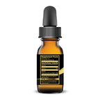 Sunshine Drops supplement facts label showing 10,000 IU of Vitamin D3 and Vitamin E for stability.